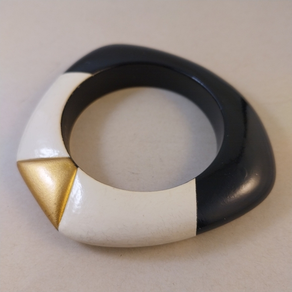 Chic Black, White, and Gold Women's Bracelet - Picture 11 of 11